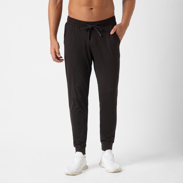 Tech Jogger Black front on model