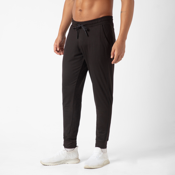 Tech Jogger Black side on model