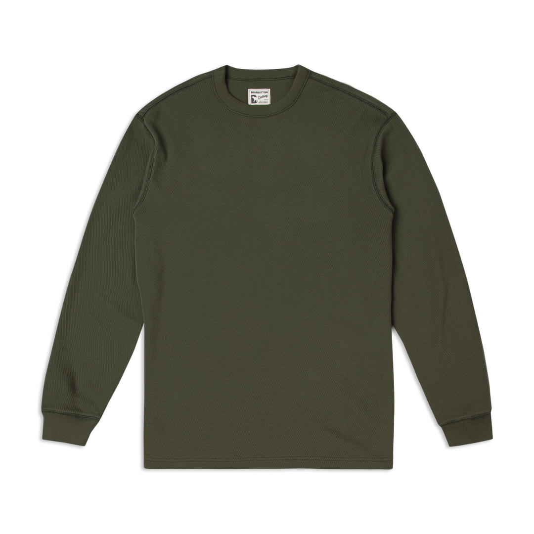 Thermal Knit Crew Fern front