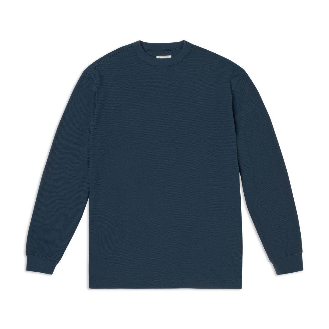 Thermal Knit Crew Navy front