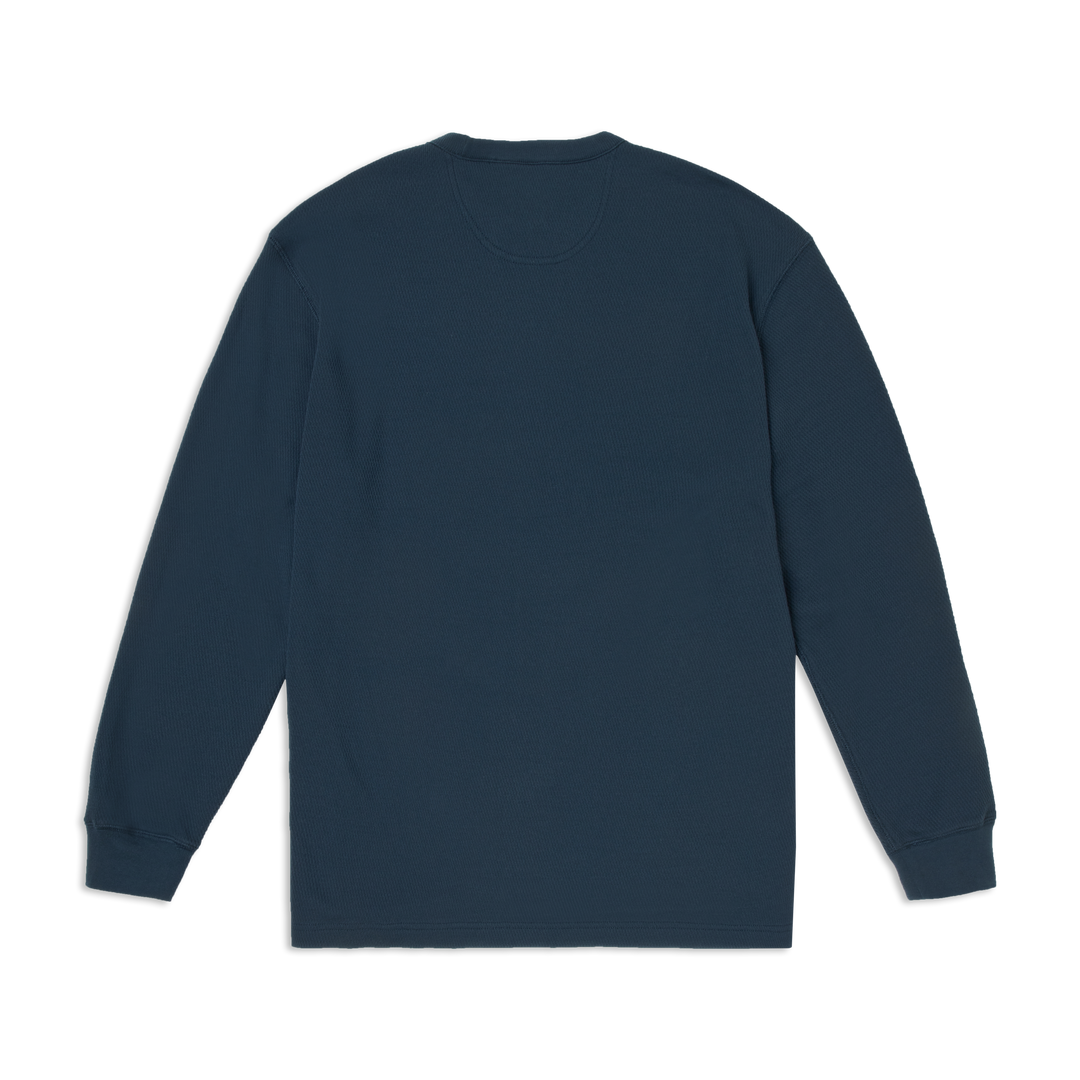 Thermal Knit Crew Navy back