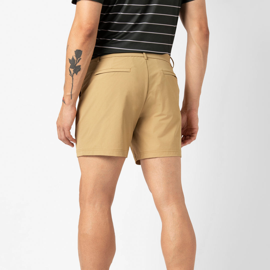 Tour Short Natural 5 back on model