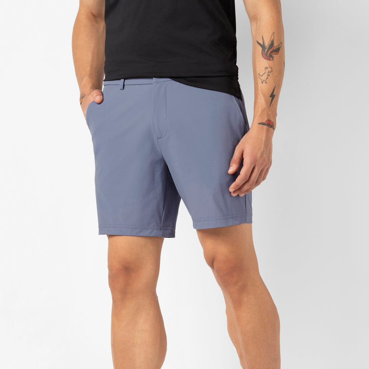 Tour Short 7" Flint side on model