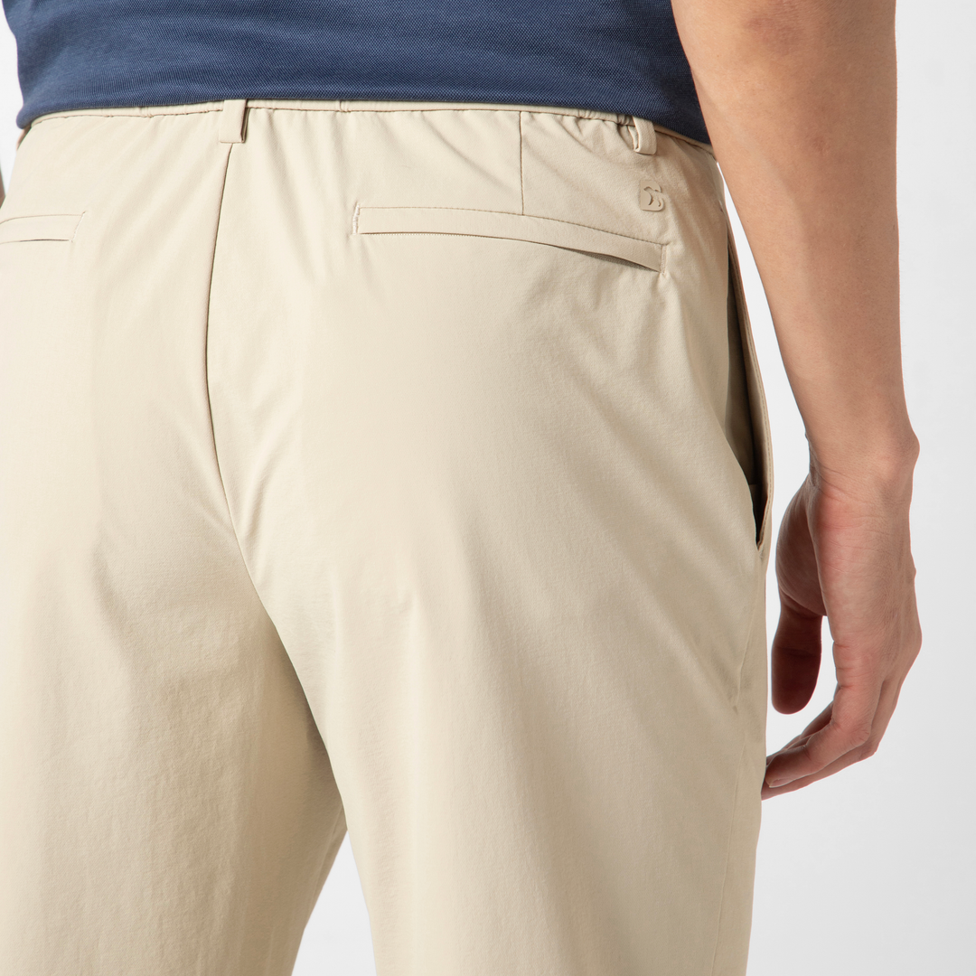 Tour Pant Khaki close up back on model