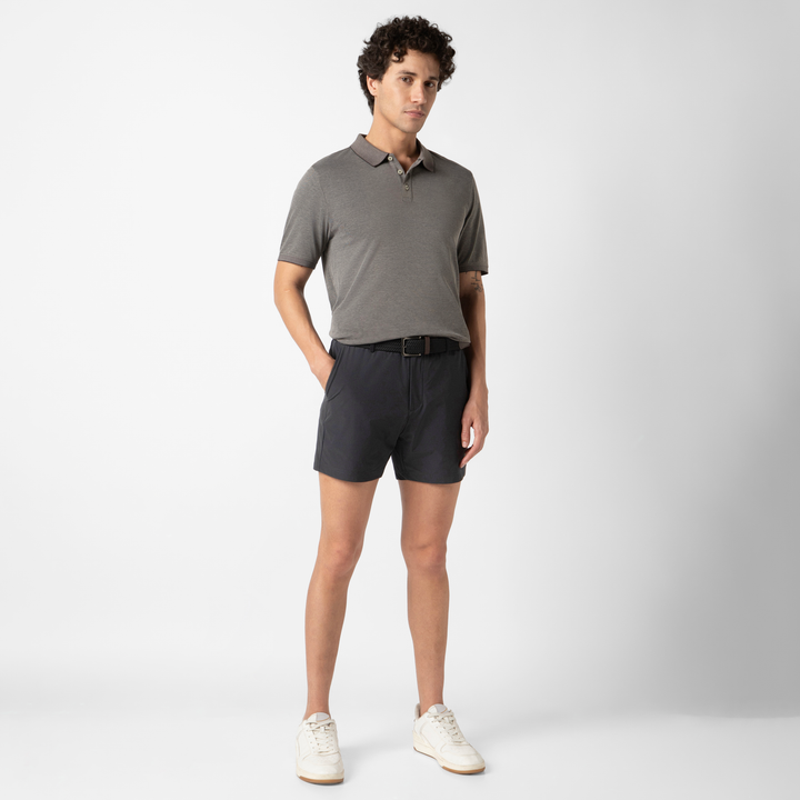 Tour Short 5.5" Black full body on model