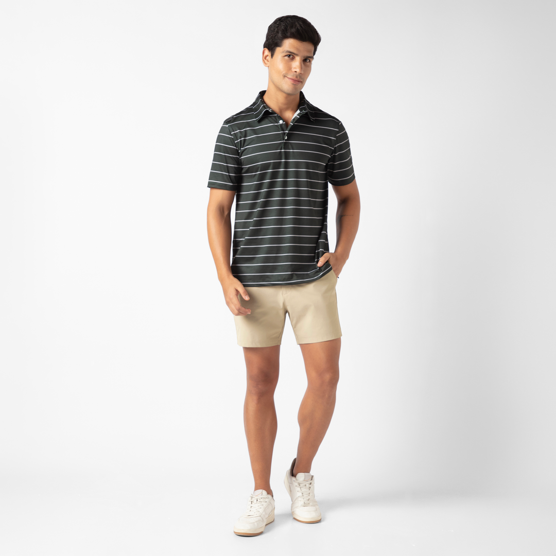 Tour Short 5.5" Khaki full body on model