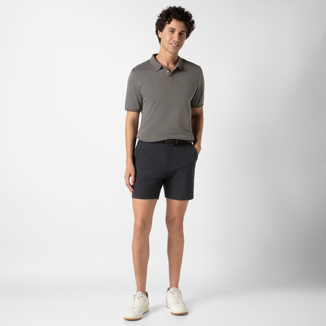 Tour Short 7" Black full body on model