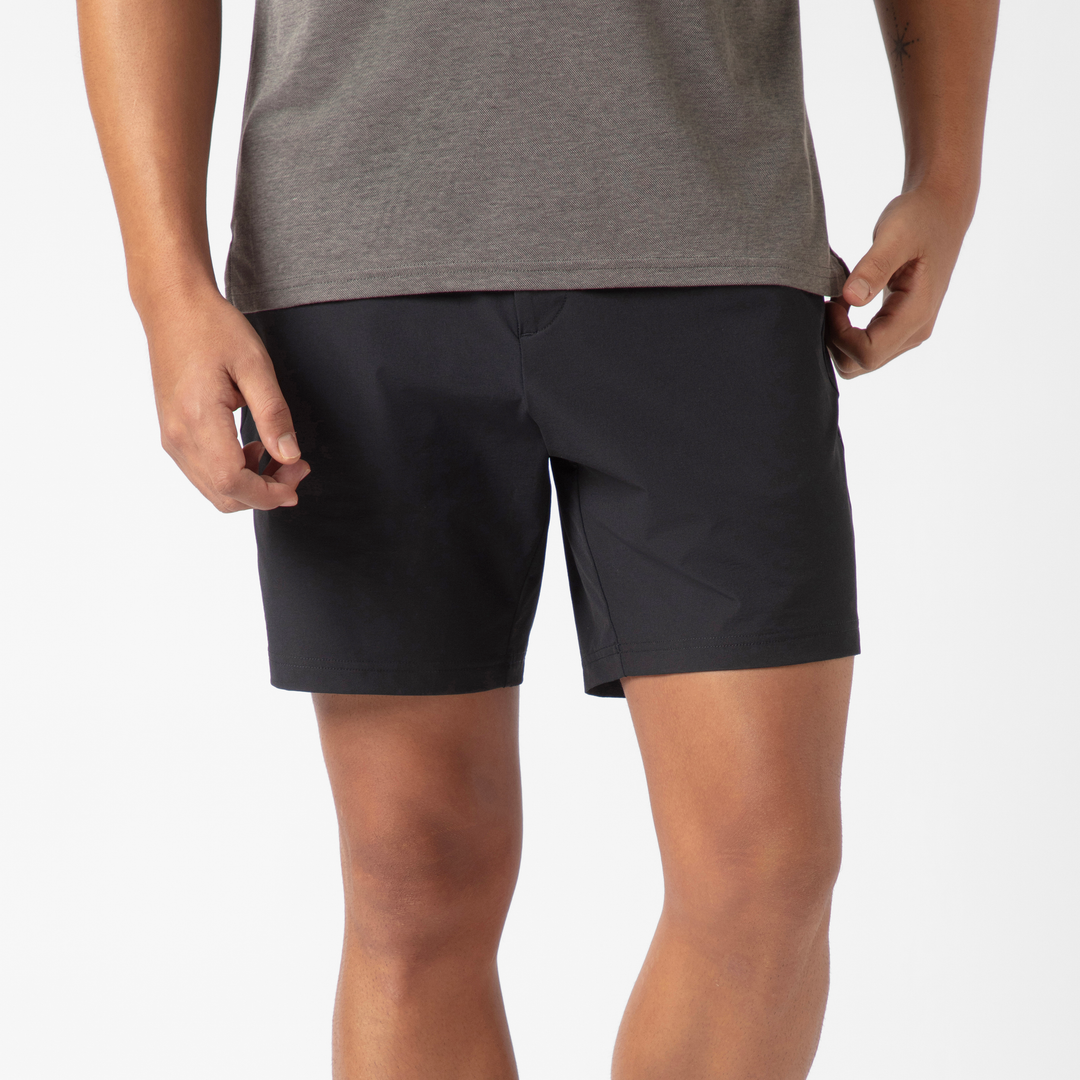 Tour Short 7" Black on model