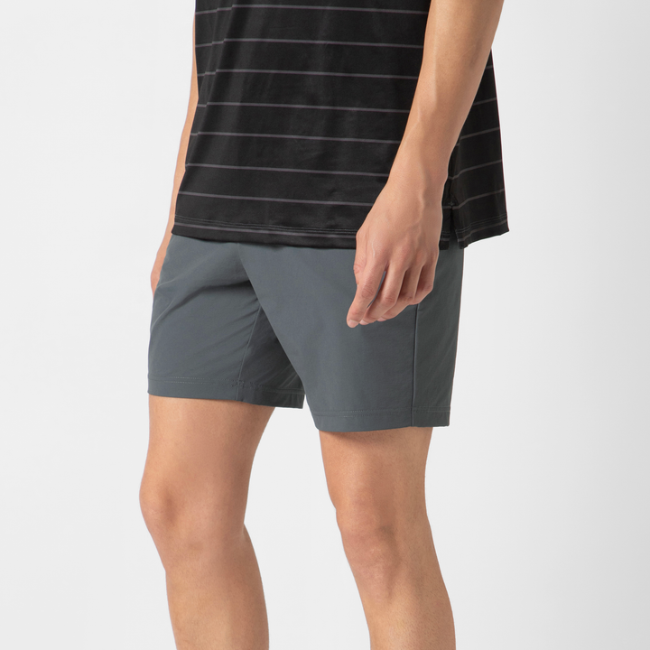 Tour Short 7" Dark Grey side on model