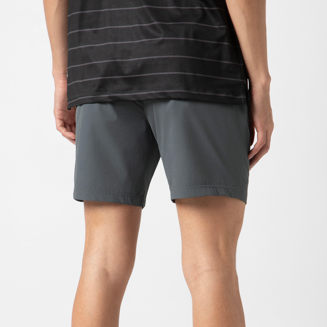 Tour Short 7" Dark Grey back on model