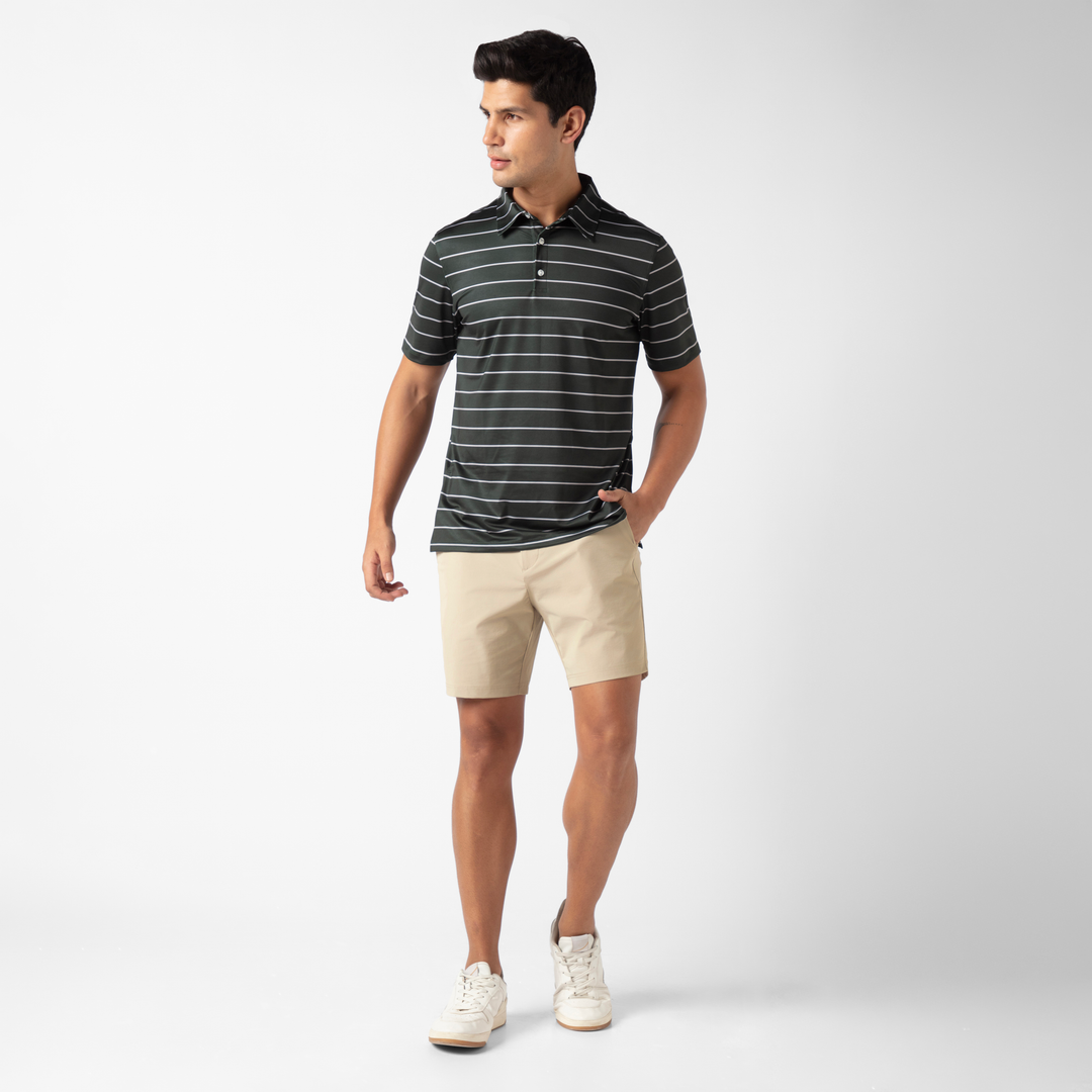 Tour Short 7" Khaki full body on model