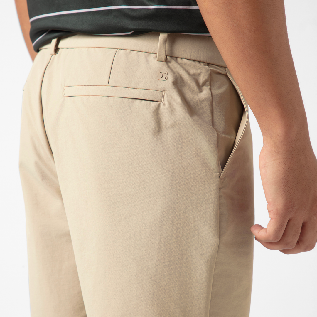 Tour Short 7" Khaki close up back on model