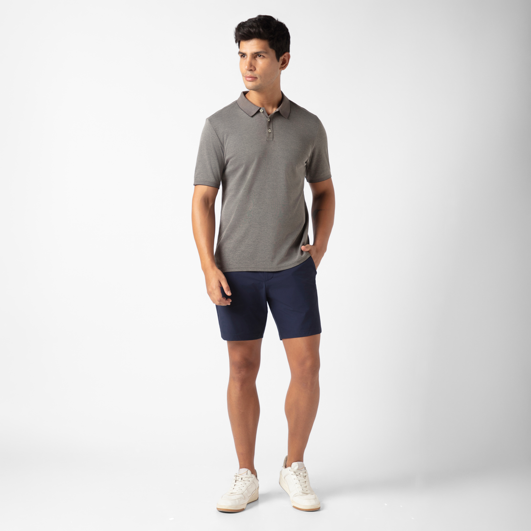 Tour Short 7" Navy full body on model