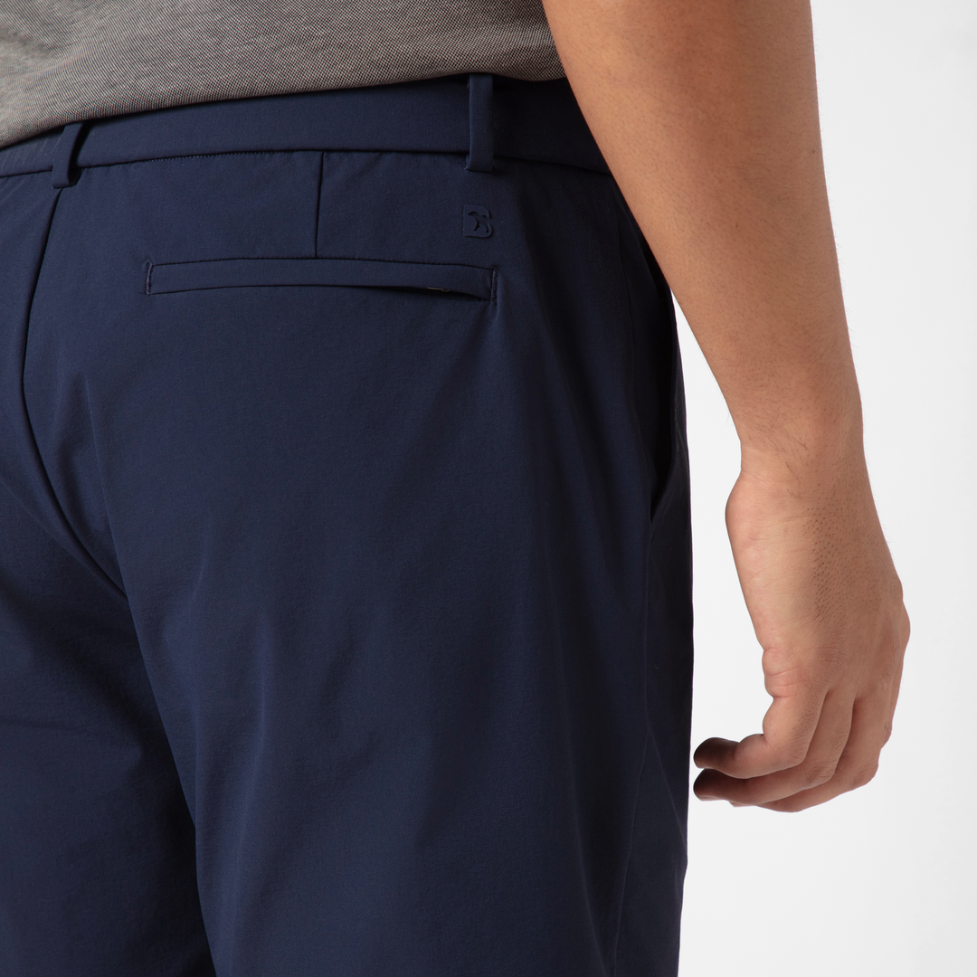 Tour Short 7" Navy close up back on model