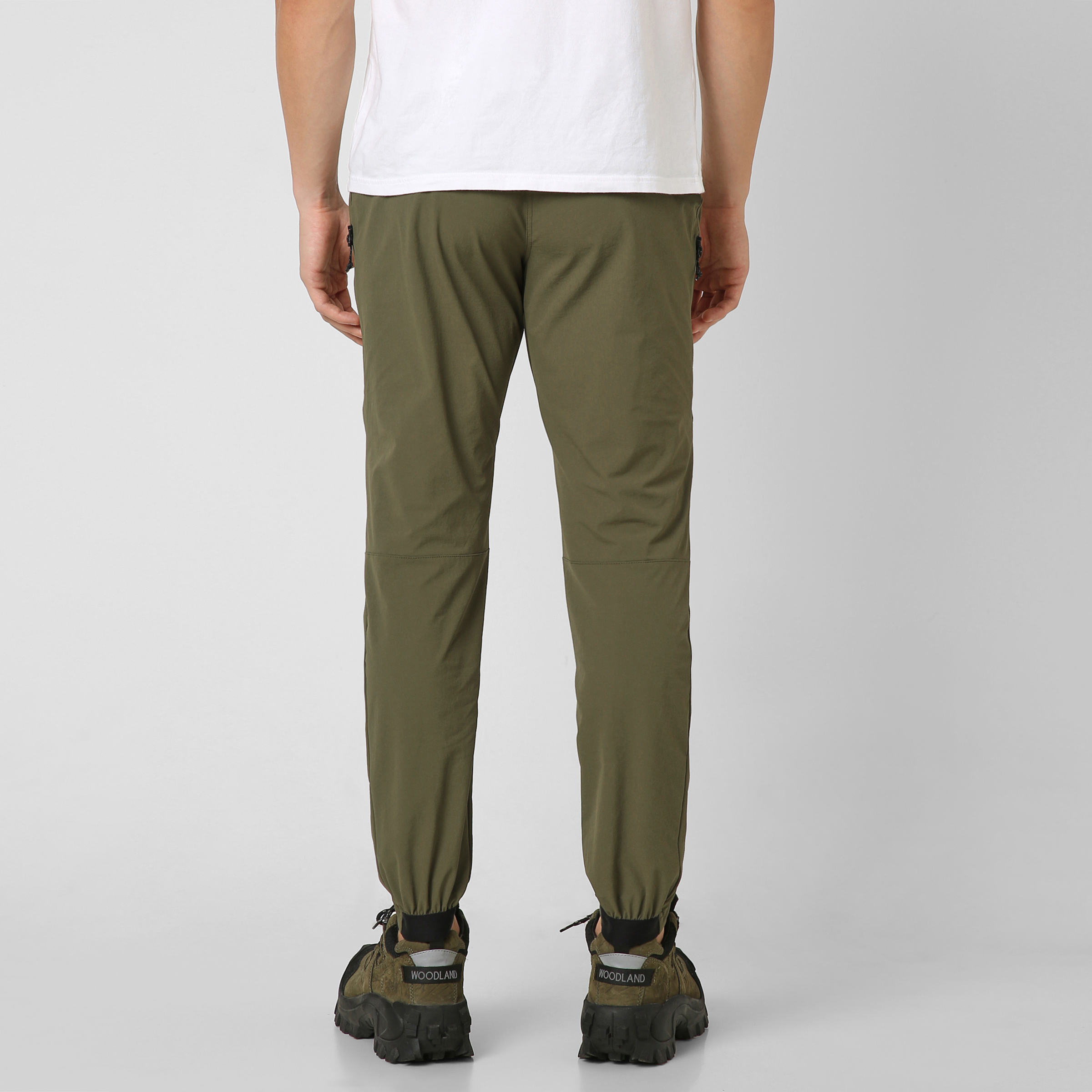Trail Pant Military Green back on model