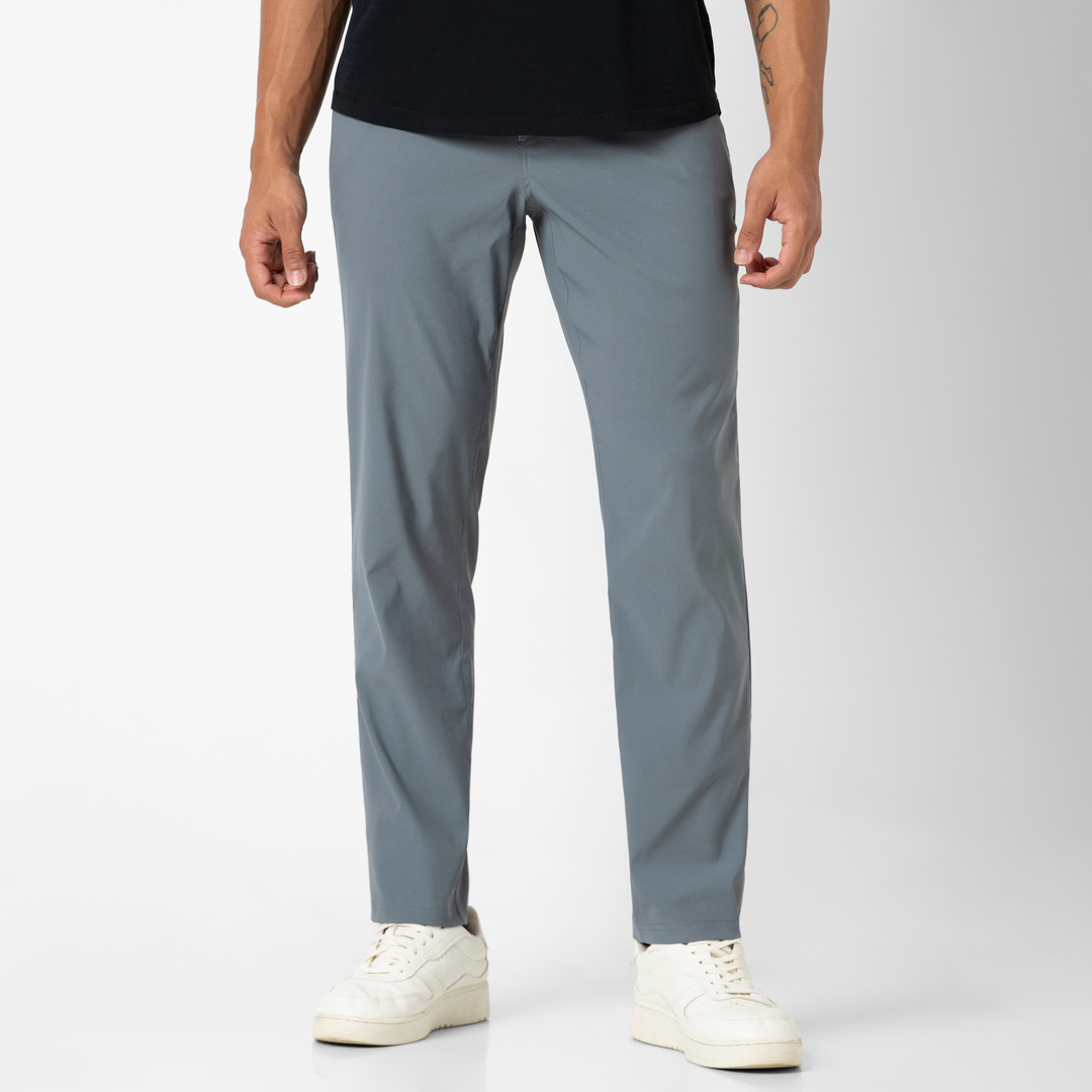 Transit 5 Pocket Pant Grey on  model