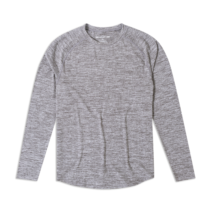 Tread Long Sleeve Tee Charcoal Black front flat