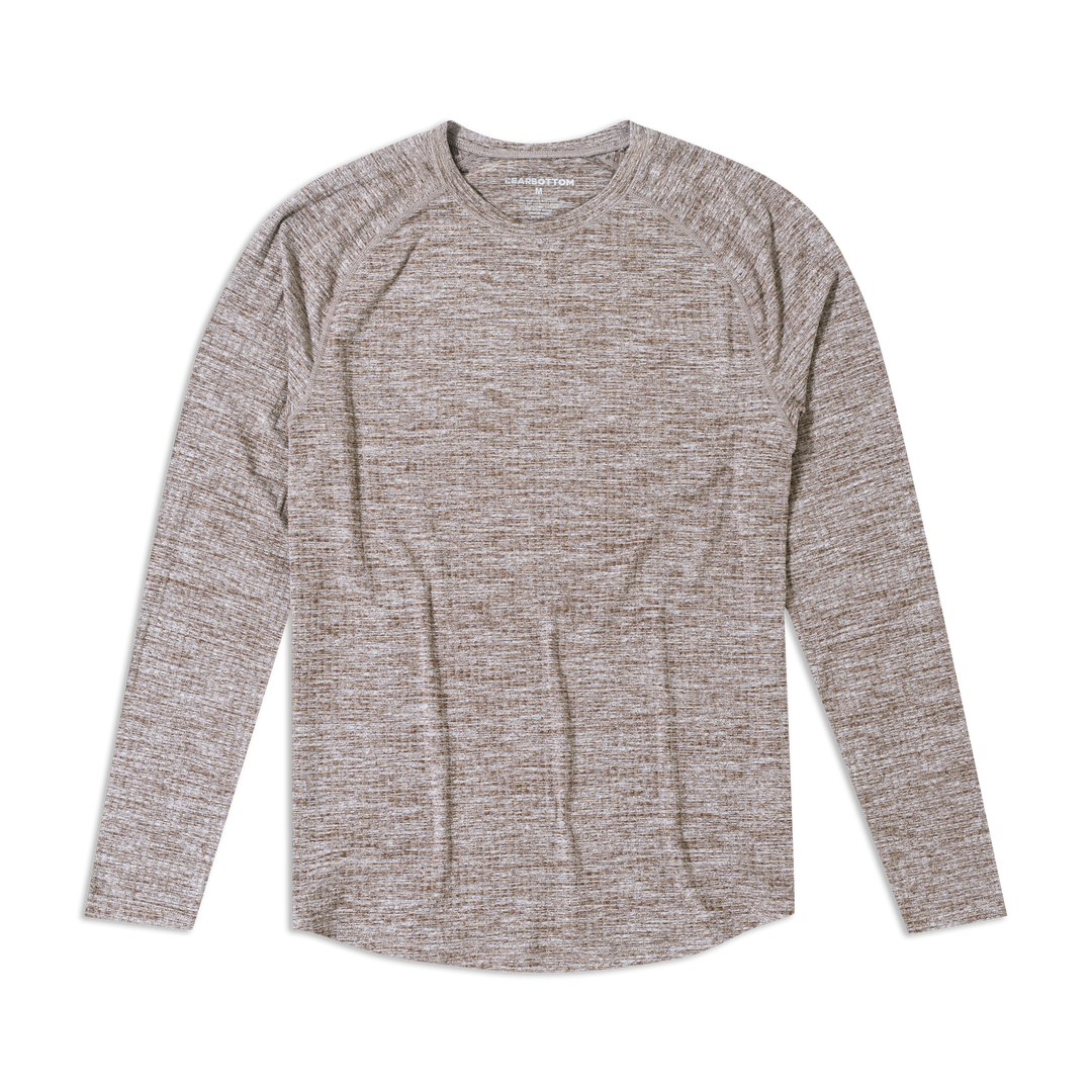 Tread Long Sleeve Tee Cocoa flat front