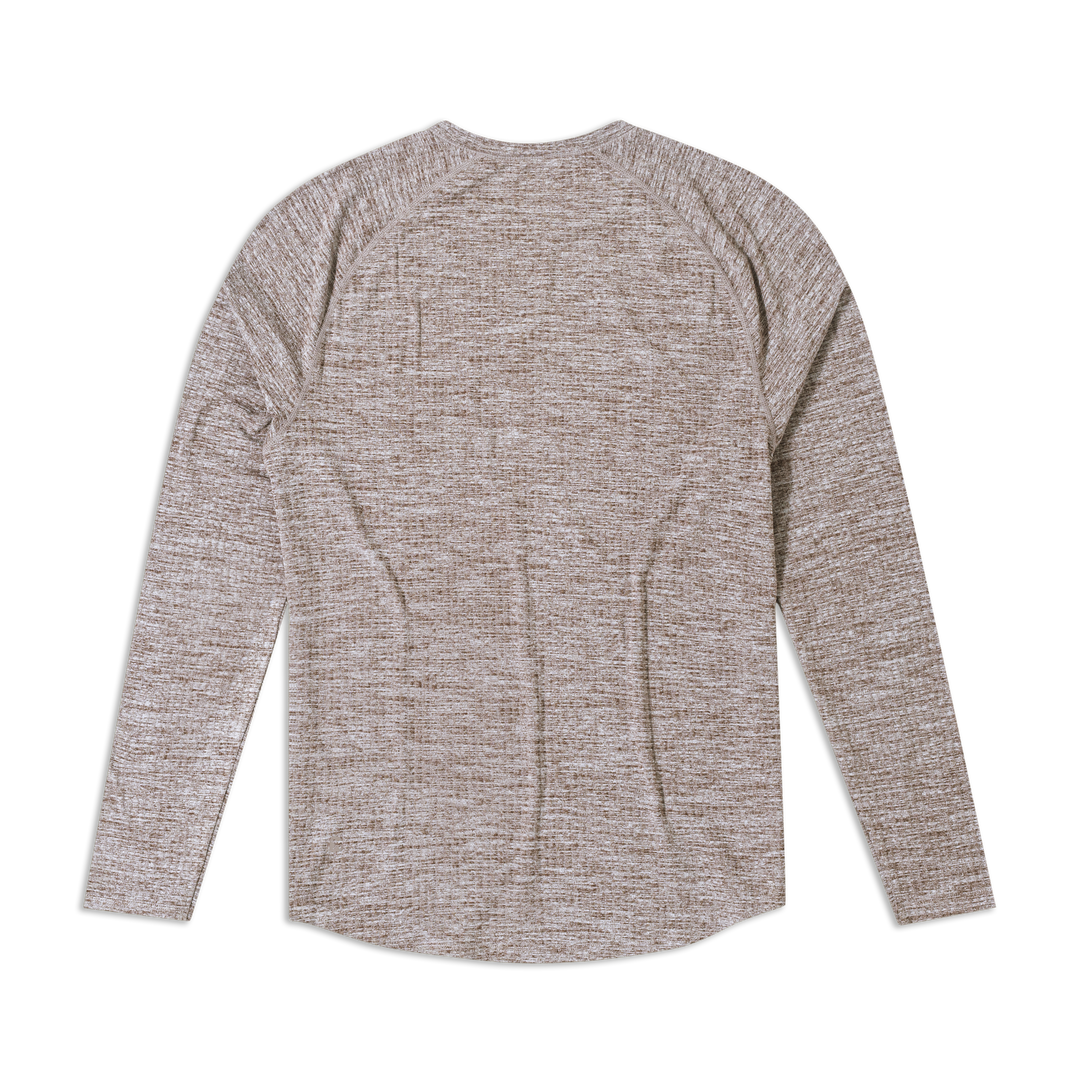 Tread Long Sleeve Tee Cocoa back flat