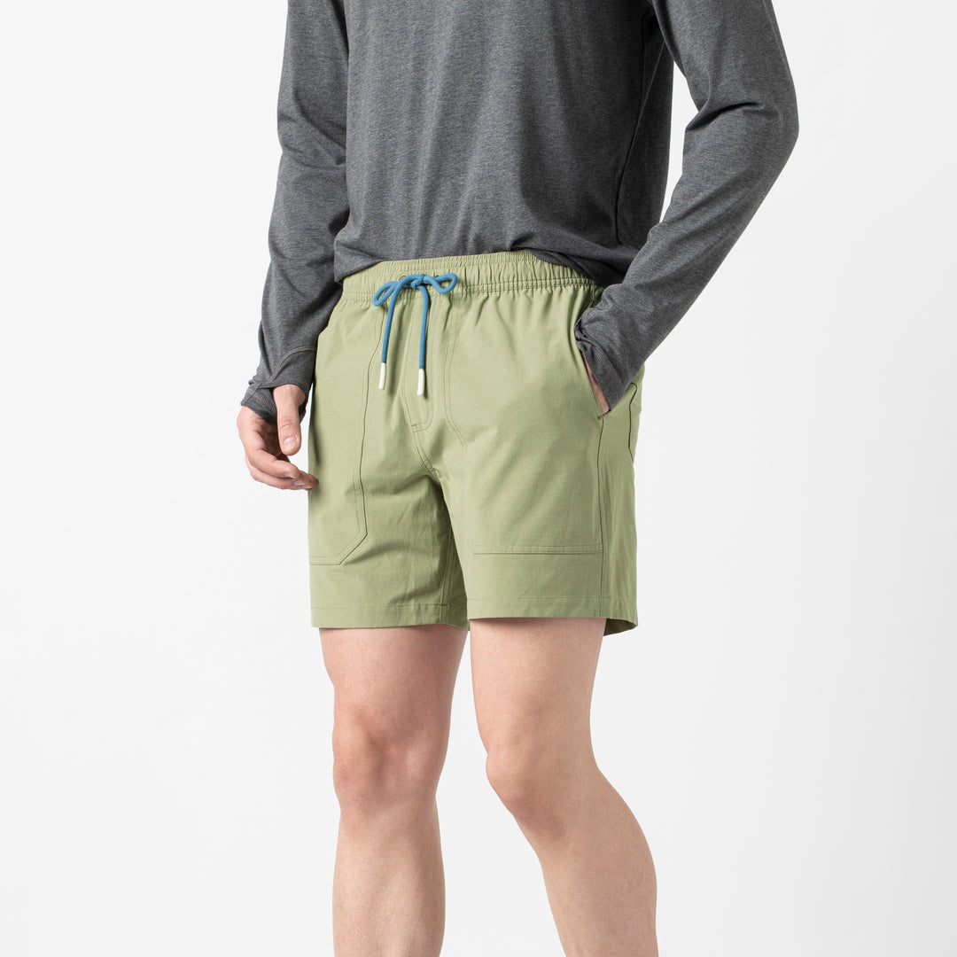 Volley Land Short Fern side on model