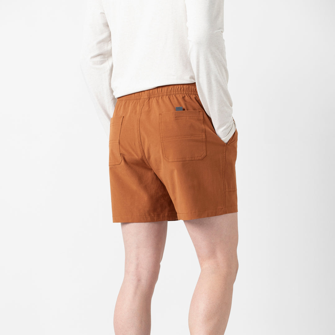 Volley Land Short Rust back on model
