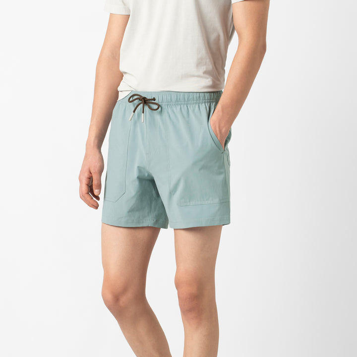 Volley Land Short Shark side on model