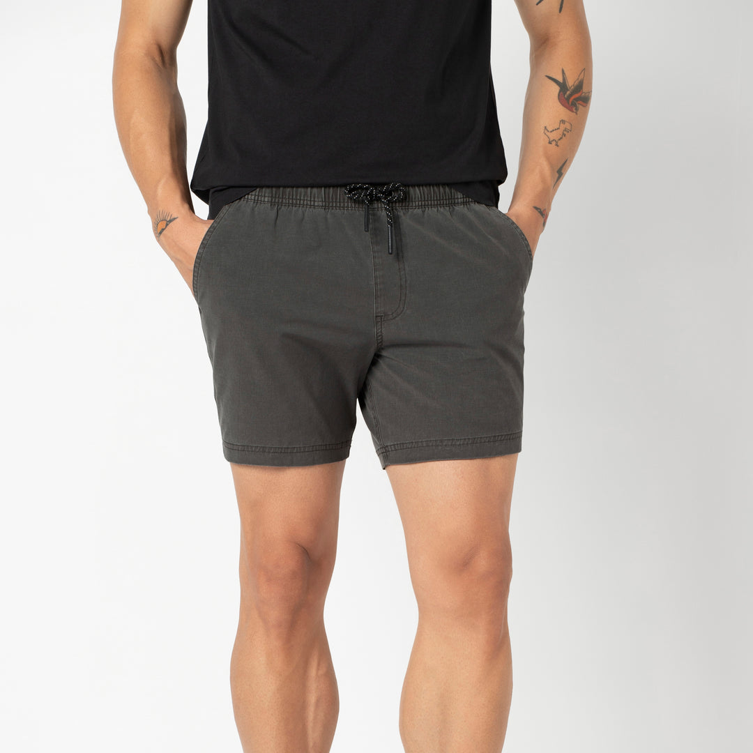 Volley Short 5 Charcoal front on model