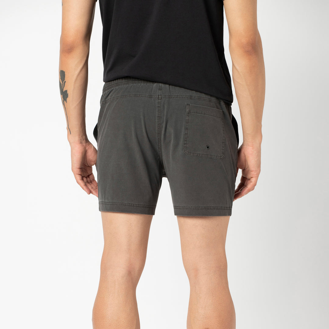 Volley Short 5 Charcoal back on model