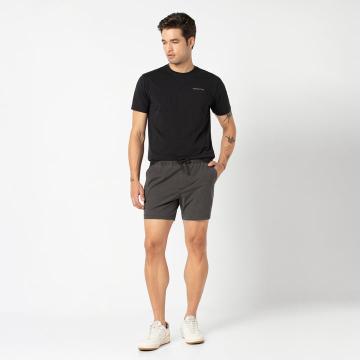 Volley Short 5 Charcoal full body on model