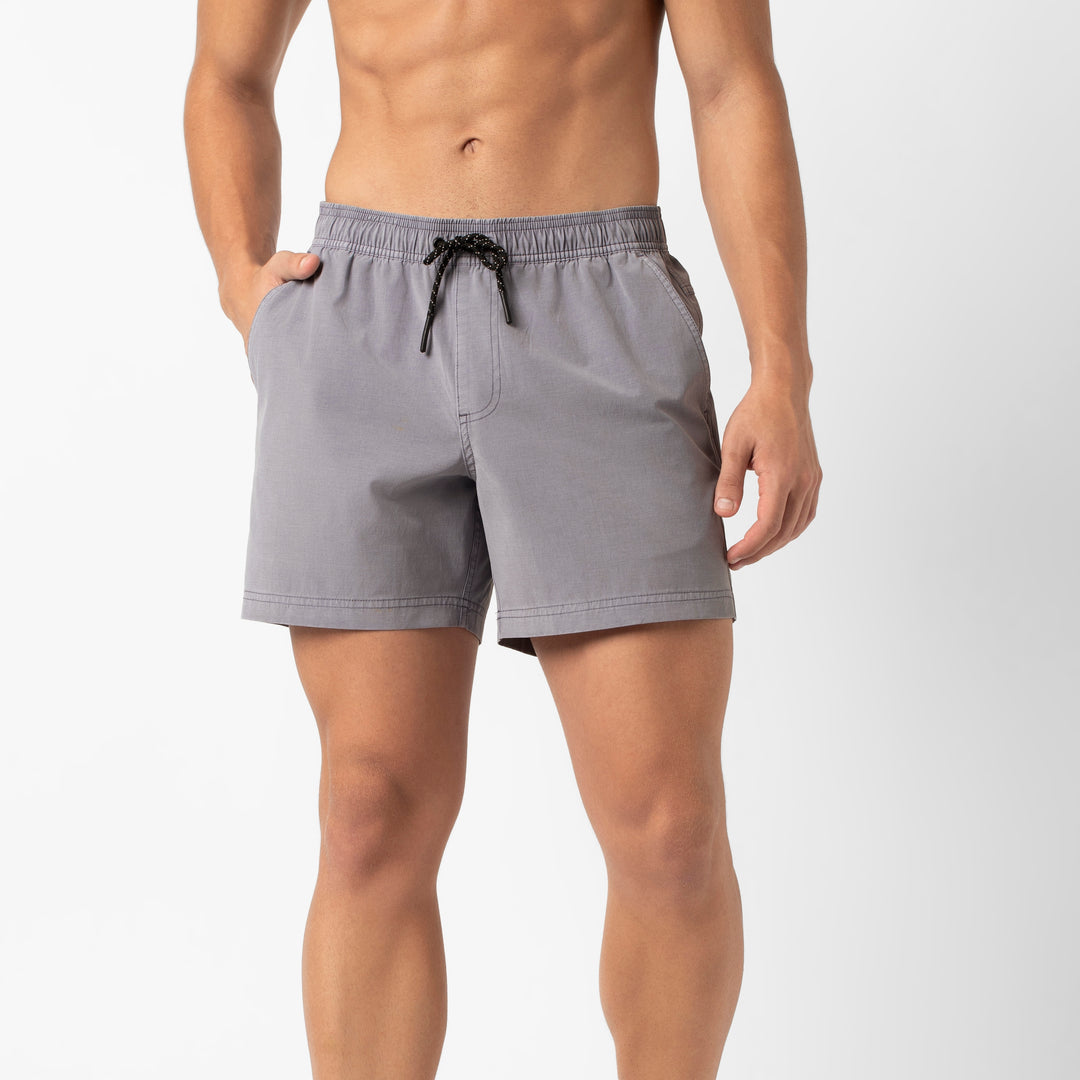 Volley Short 5 Cloud Purple front on model