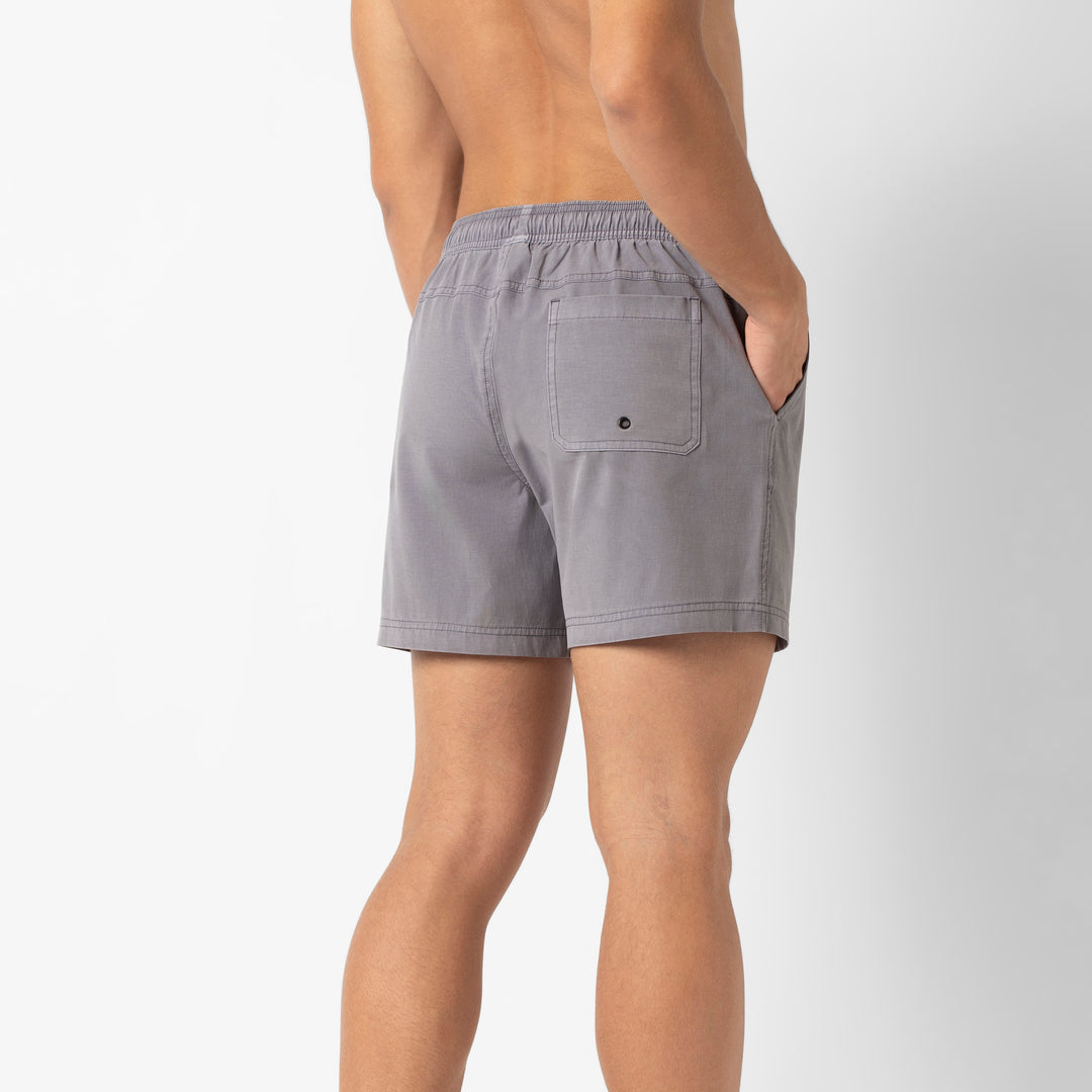 Volley Short 5 Cloud Purple back on model