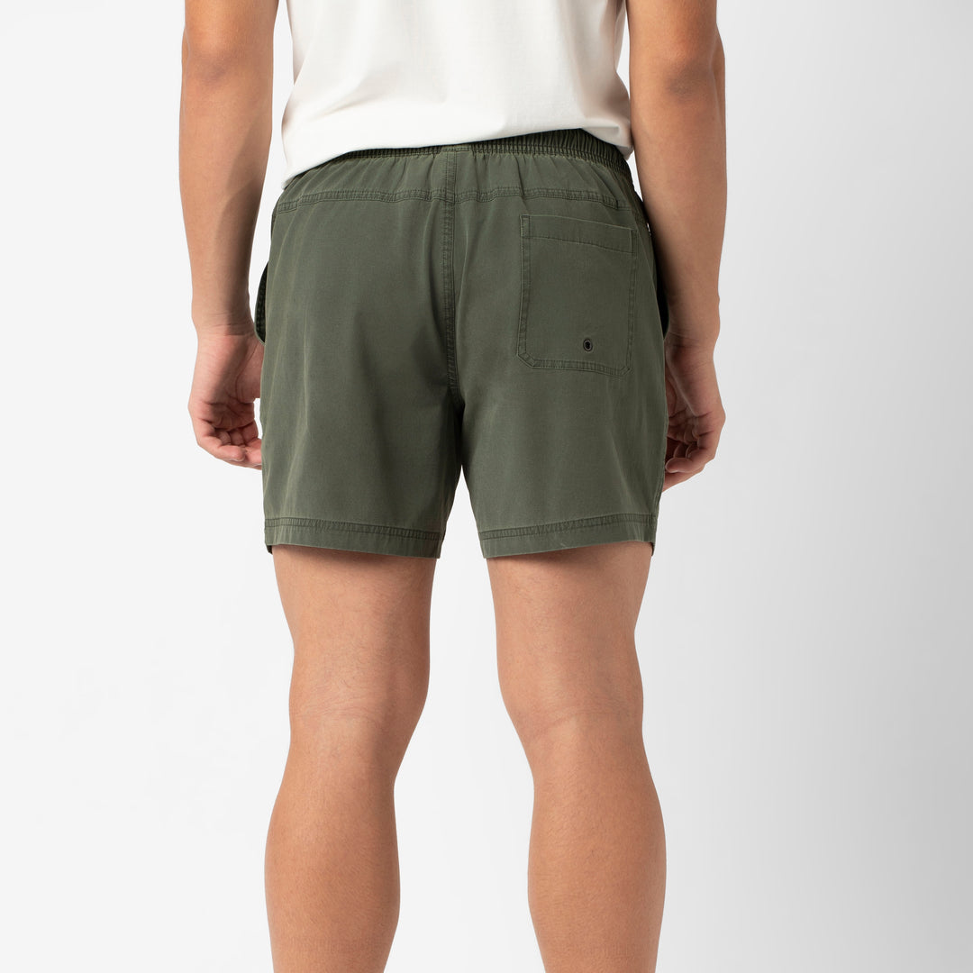Volley Short 5 Green back on model