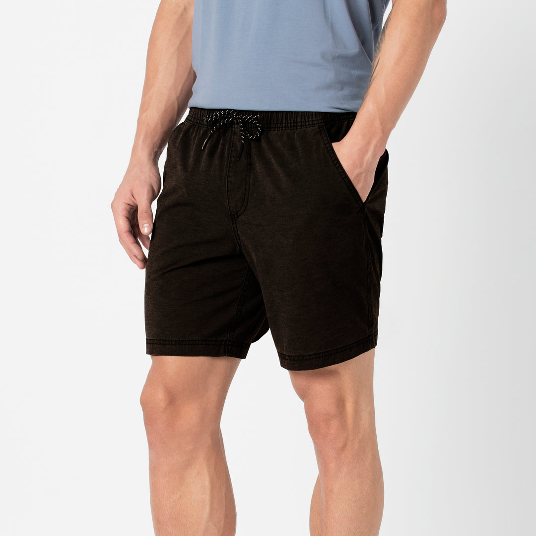 Volley Short Black 7" side on model
