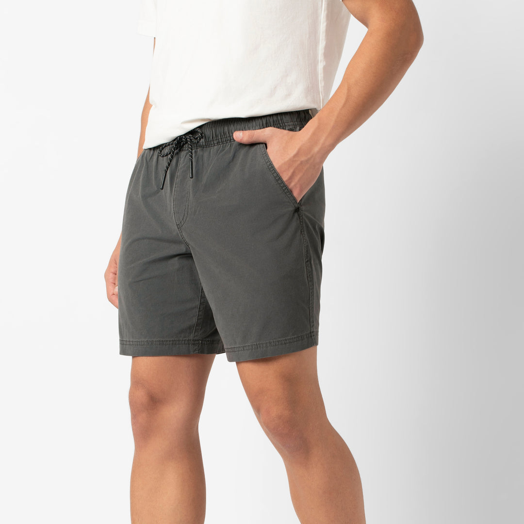 Volley Short 7 Charcoal side on model