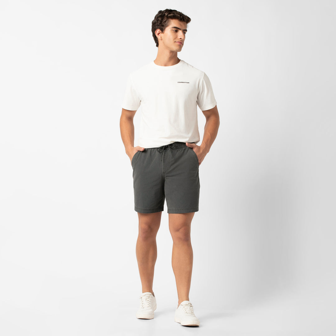 Volley Short 7 Charcoal full body on model