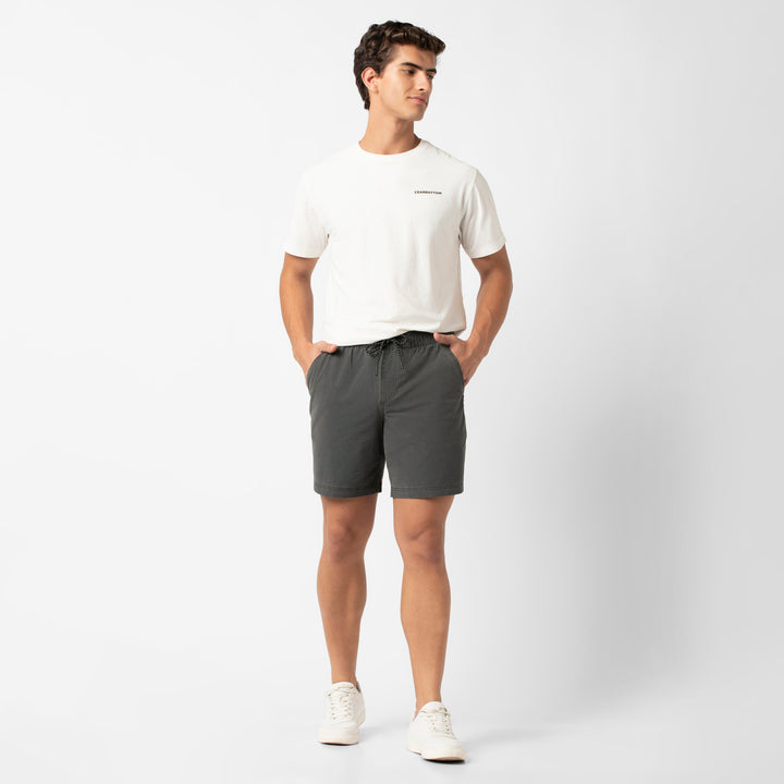 Volley Short 7 Charcoal full body on model