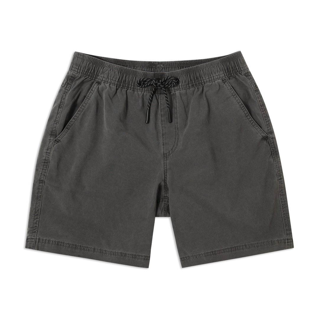 Volley Short 7 Charcoal flat front