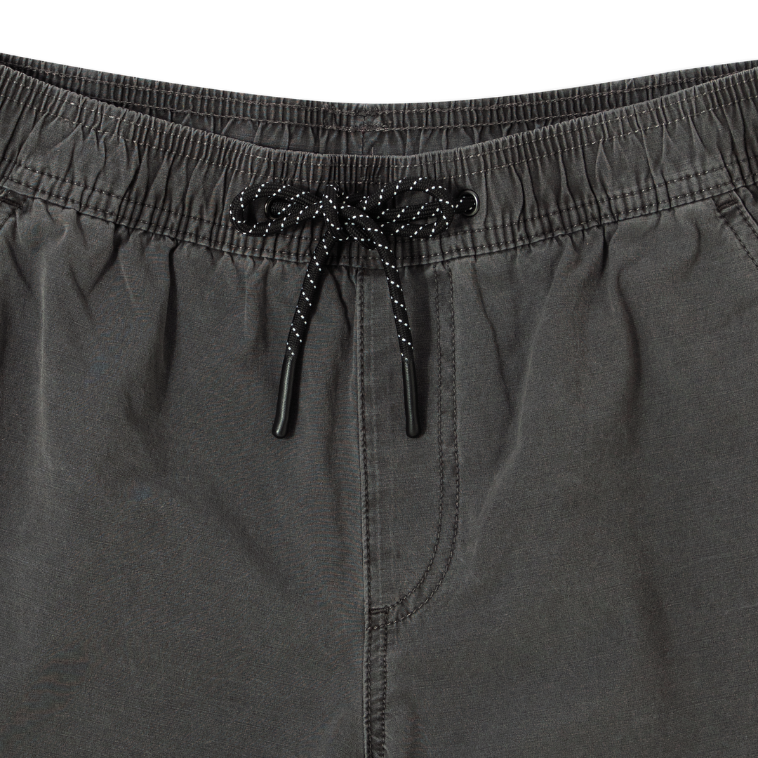 Volley Short 7 Charcoal front close up flat