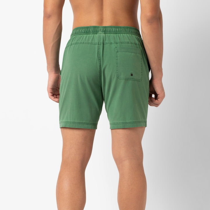 Volley Short 7 Duck Green back on model