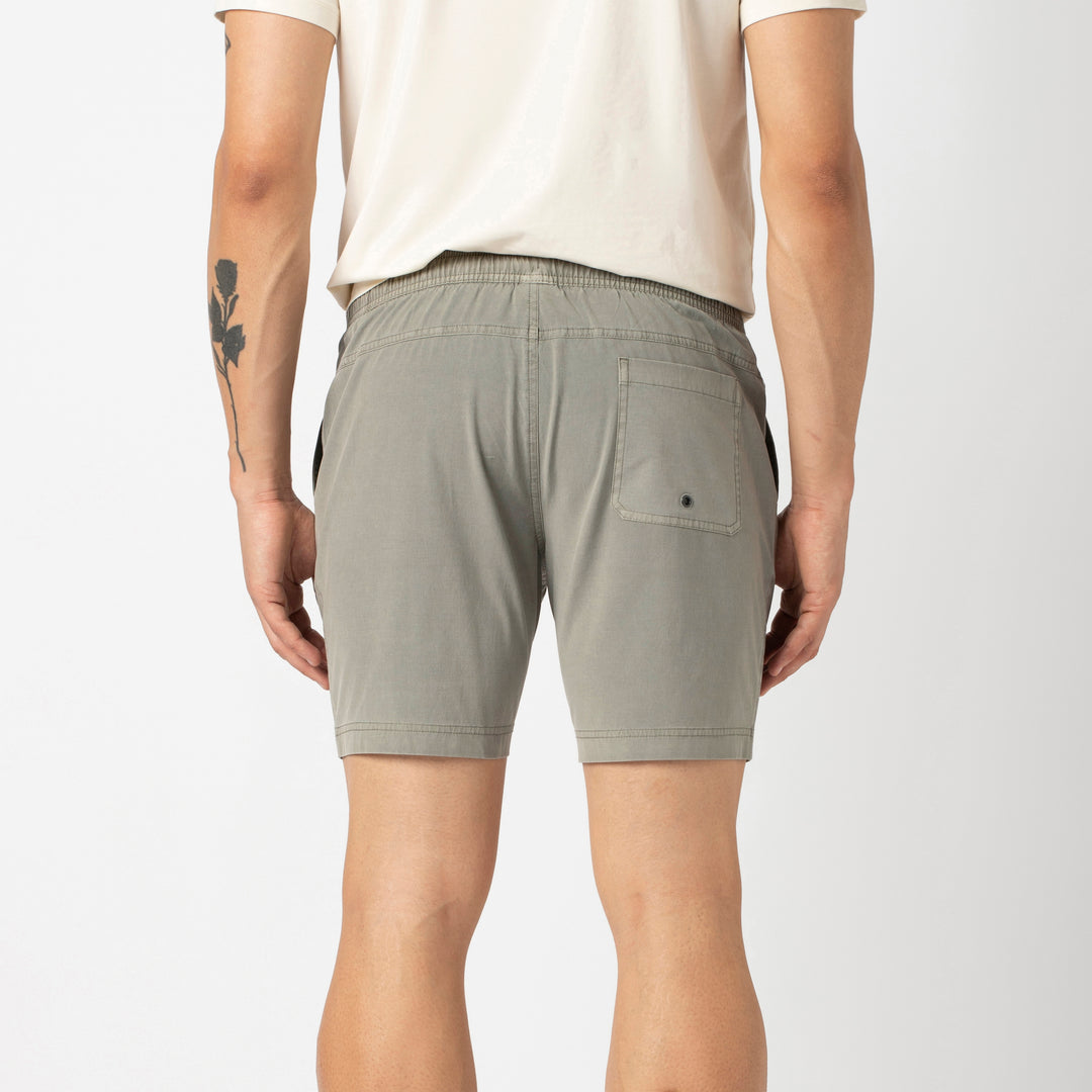 Volley Short 7 Grey back on model