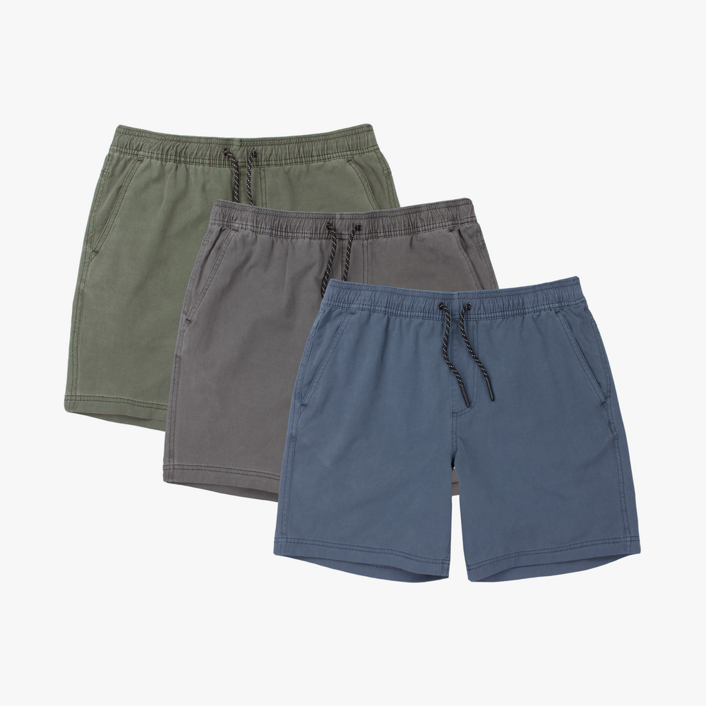 Volley Shorts 7" Navy, Charcoal, Green