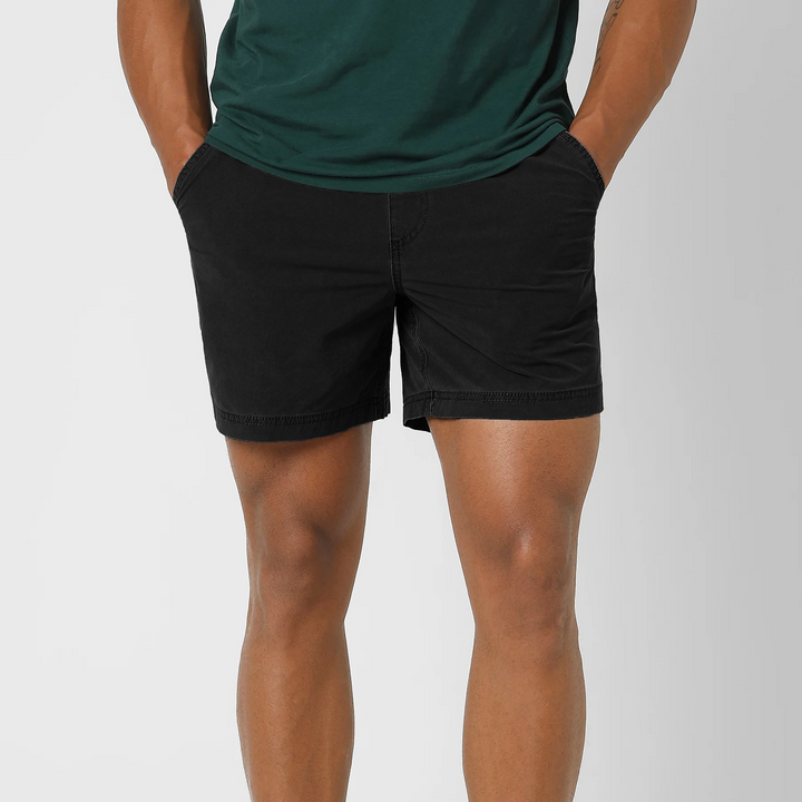 Volley Short 5.5" Black front on model