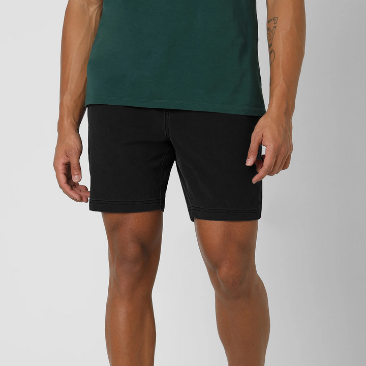 Volley Short 7" Black front on model