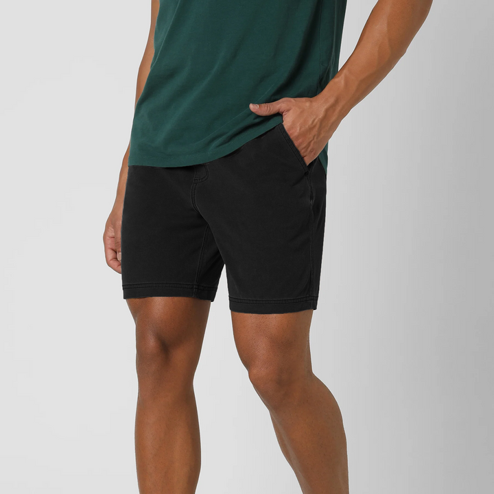 Volley Short 7" Black side on model