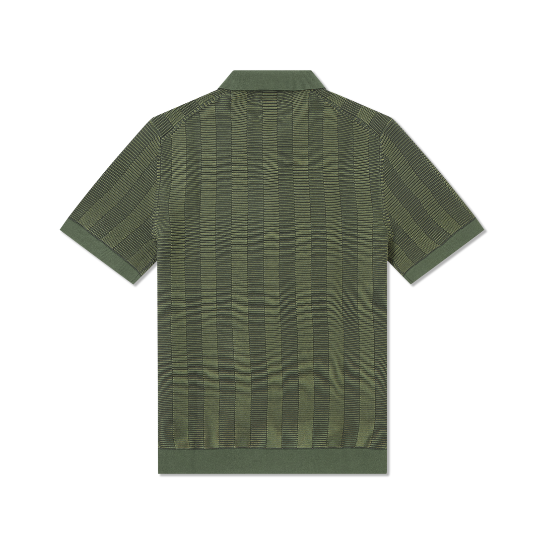 Zip Sweater Polo Alpine back flat