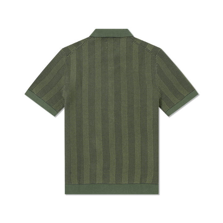 Zip Sweater Polo Alpine back flat