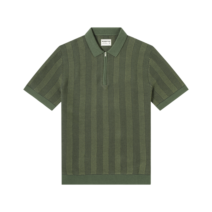 Zip Sweater Polo Alpine front flat