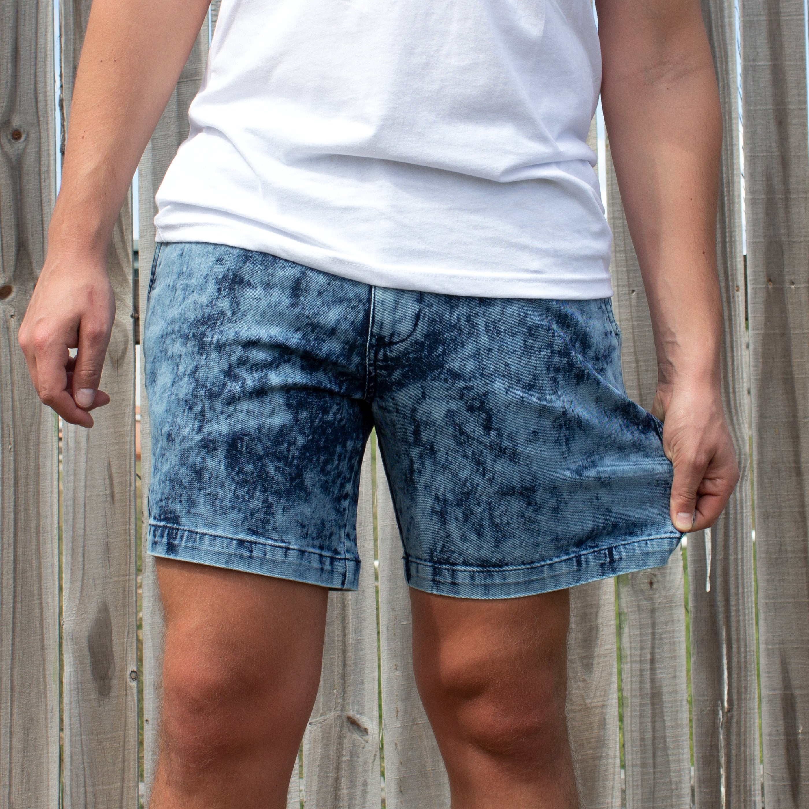 Summer Denim Cargo Cropped Pants Big Pocket Men's Shorts Hip Hop Loose Plus  Fat Plus Size Jean Short Male
