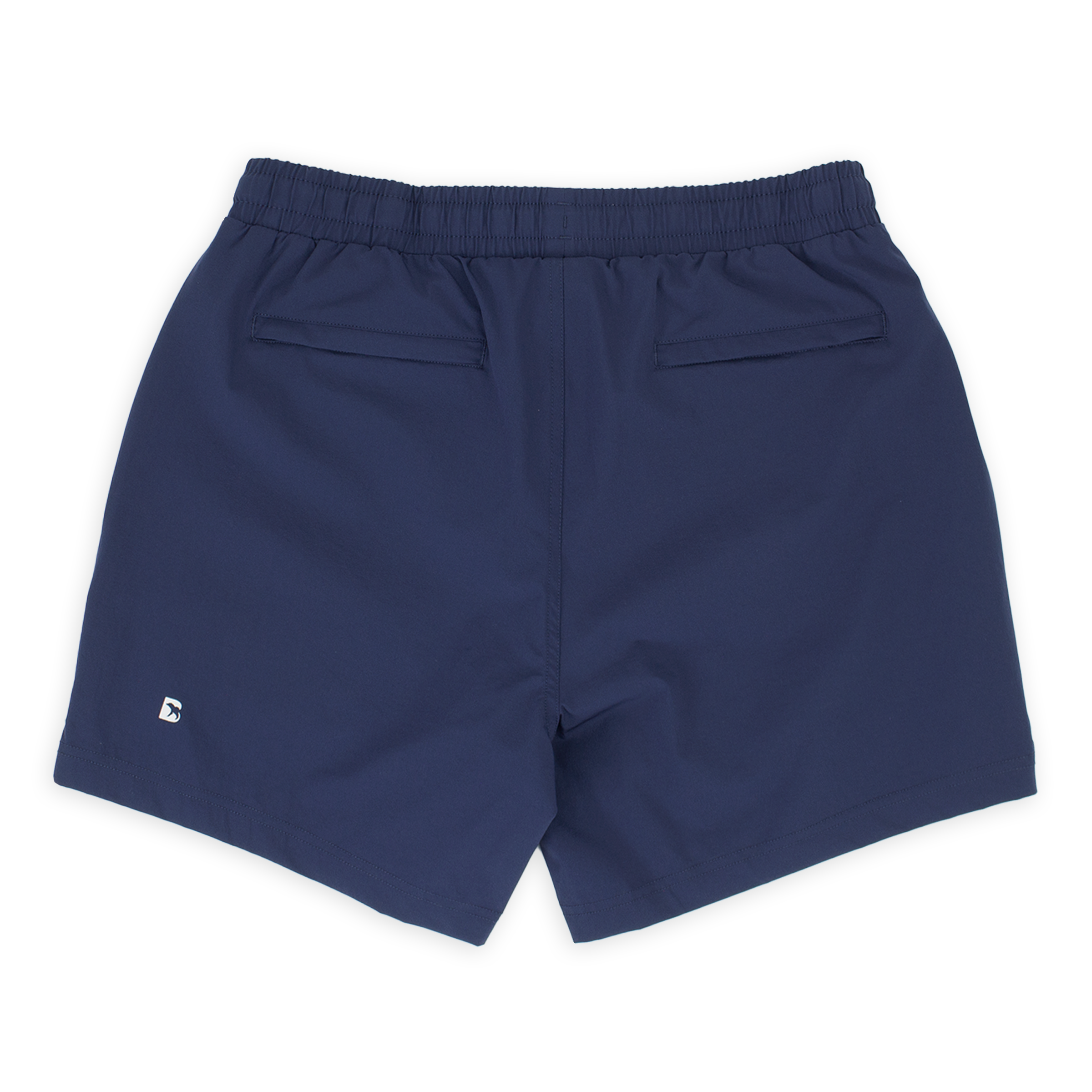 Base Short 5.5" Navy with 2 zipper back pockets and reflective logo