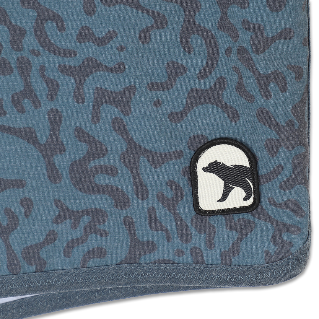 Board Short 8" Marsh close up of Bear logo patch